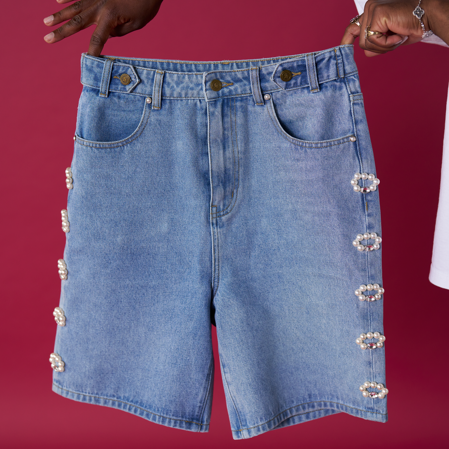 Pearl Heaven Denim- Shorts