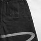 Pearl Heaven Black Denim- Shorts