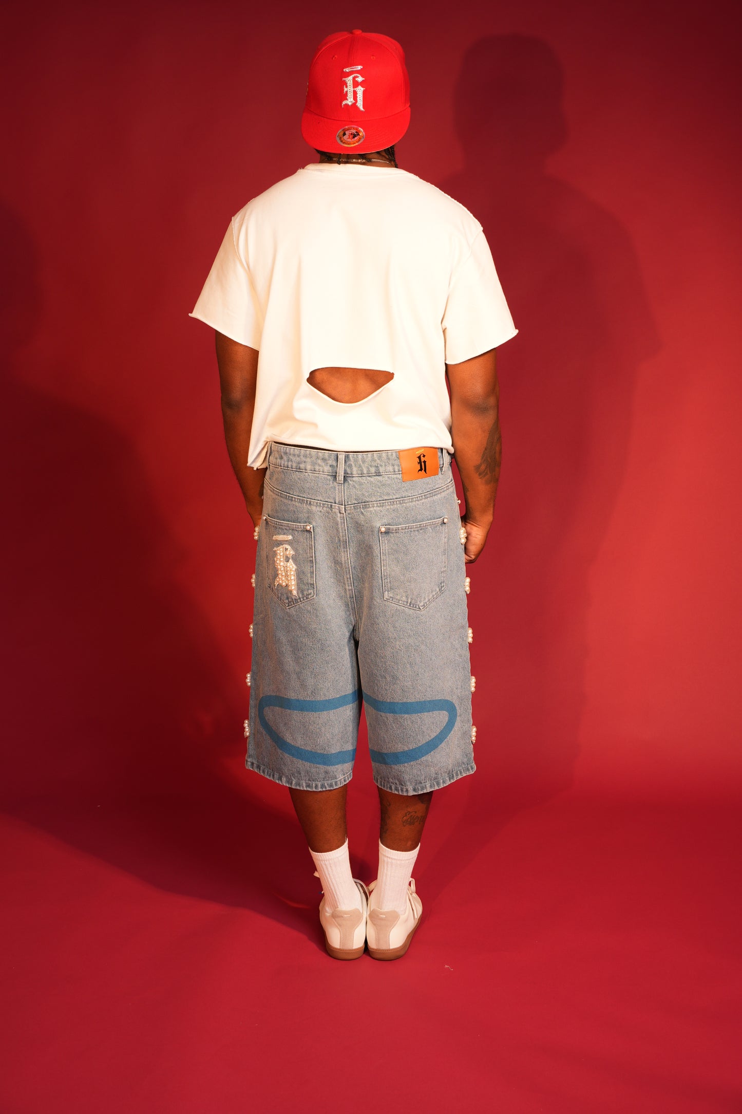 Pearl Heaven Blue Denim- Shorts