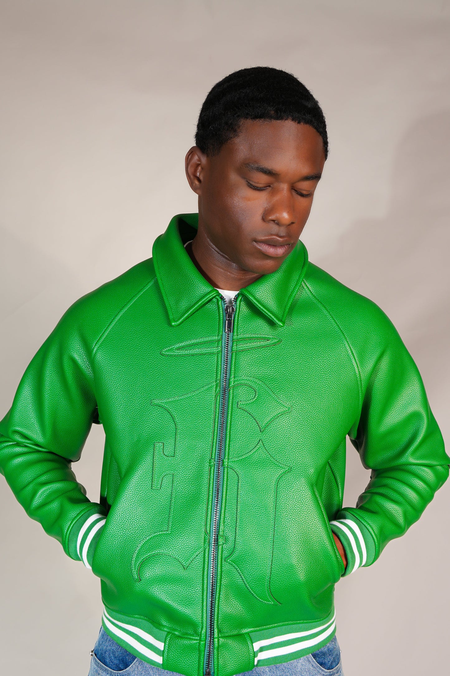 Zeven Worldwide Leather Jacket