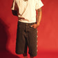 Pearl Heaven Black Denim- Shorts